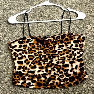 cheetah print shein tank